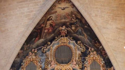 Fotograf&iacute;a del &oacute;rgano arciprestal de la Bas&iacute;lica de Morella