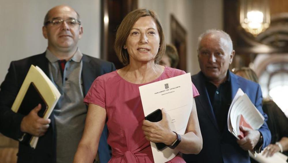 La presidenta del Parlament catalán, Carme Forcadell