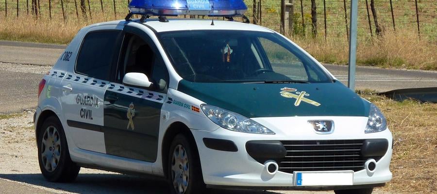 Coche de la Guardia Civil, imagen de archivo Coche de la Guardia Civil, imagen de archivo