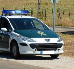 Coche de la Guardia Civil, imagen de archivo Coche de la Guardia Civil, imagen de archivo