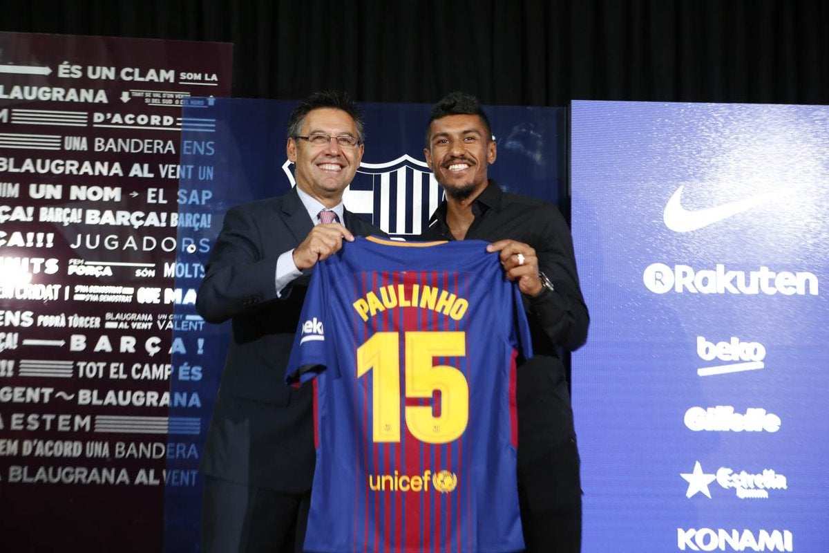 Bartomeu: "Paulinho es una petición de la secretaría técnica y del entrenador" Bartomeu: "Paulinho es una petición de la secretaría técnica y del entrenador"