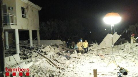 As&iacute; ha quedado la vivienda tras la explosi&oacute;n