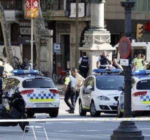 Dispositivo policial en Las Ramblas Dispositivo policial en Las Ramblas