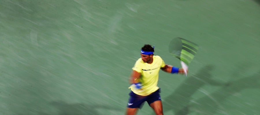 Rafa Nadal, durante su partido en Cincinnati contra Gasquet Rafa Nadal, durante su partido en Cincinnati contra Gasquet