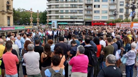 Concentraci&oacute;n de silencio contra el atentado de Barcelona. 