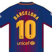 El dorso de la camiseta del Barcelona por los atentados