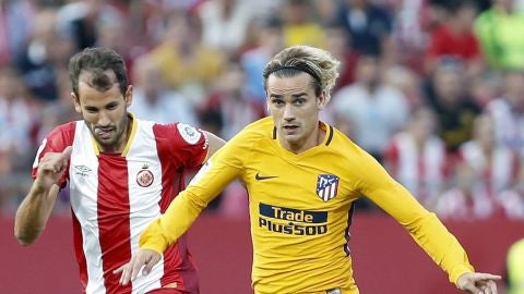 Griezmann, durante el partido contra el Girona