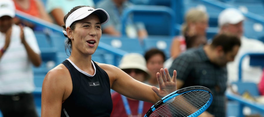 Garbiñe celebra una victoria Garbiñe celebra una victoria