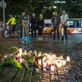 Flores tras el ataque terrorista en una zona céntrica de Turku, Finlandia