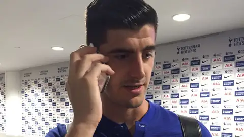 El portero del Chelsea, Thibaut Courtois. El portero del Chelsea, Thibaut Courtois.
