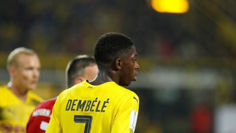 Dembel&eacute;, durante un partido con el Dortmund