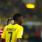 Dembelé, durante un partido con el Dortmund Dembelé, durante un partido con el Dortmund