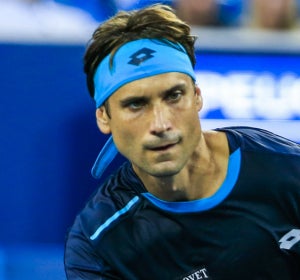 David Ferrer, durante un partido David Ferrer, durante un partido