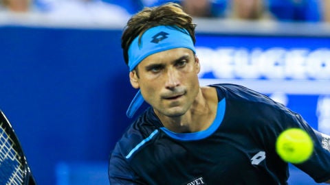 David Ferrer, durante un partido