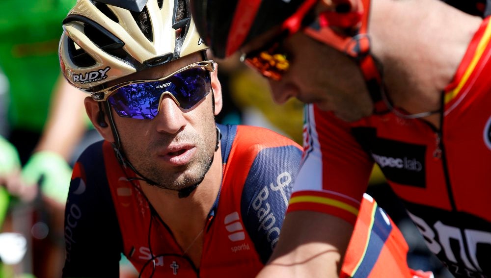 Vincenzo Nibali, durante una etapa de la Vuelta a España