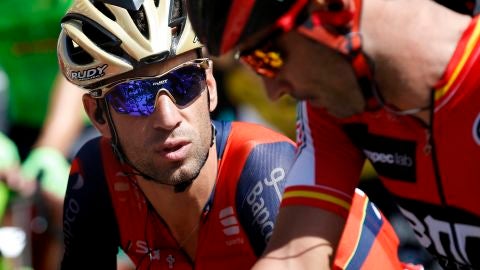 Vincenzo Nibali, durante una etapa de la Vuelta a Espa&ntilde;a