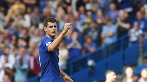 El delantero del Chelsea, Álvaro Morata. El delantero del Chelsea, Álvaro Morata.
