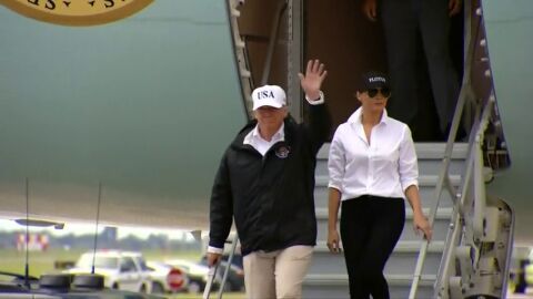 Donald Trump visita las principales zonas afectadas por el hurac&aacute;n Harvey en Texas 