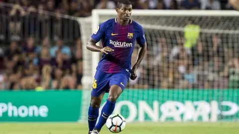 Marlon, en un partido con el FC Barcelona. Marlon, en un partido con el FC Barcelona.