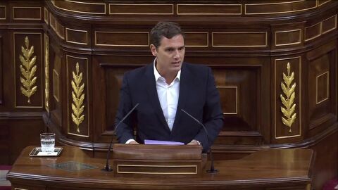 Albert Rivera, en el Congreso de los Diputados