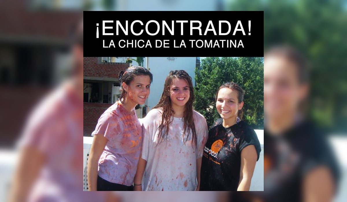 Encontrada la doble de la Tomatina tras cinco años de búsqueda Encontrada la doble de la Tomatina tras cinco años de búsqueda