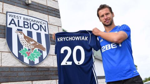 Krychowiak, centrocampista del West Bromwich Albion.