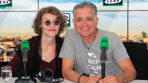 Nuria Gonz&aacute;lez durante una entrevista con Juan Ram&oacute;n Lucas en M&aacute;s de uno