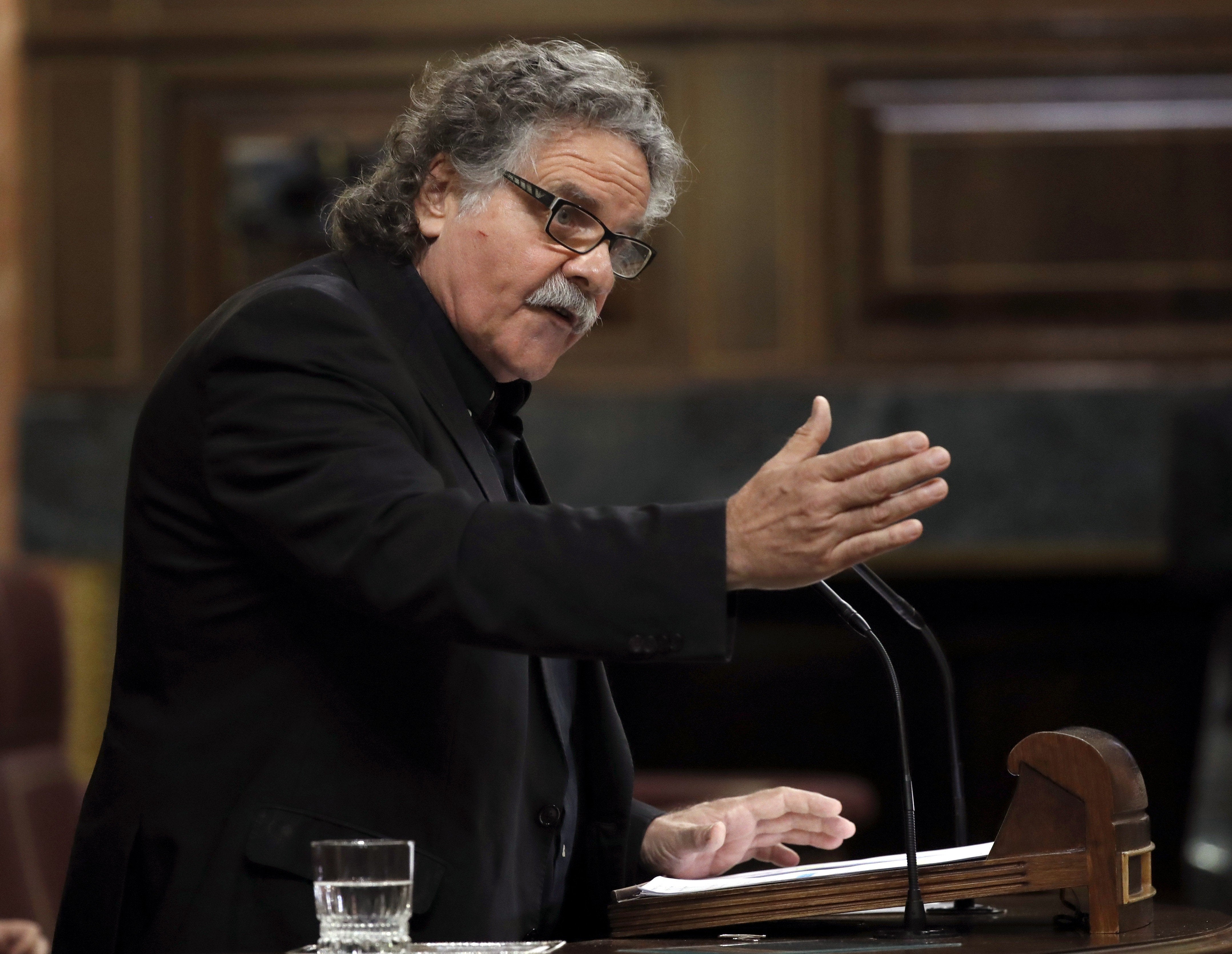 Joan Tardá, a Rajoy: "En Cataluña sólo les queda imponer la fuerza bruta y la violencia" Joan Tardá, a Rajoy: "En Cataluña sólo les queda imponer la fuerza bruta y la violencia"