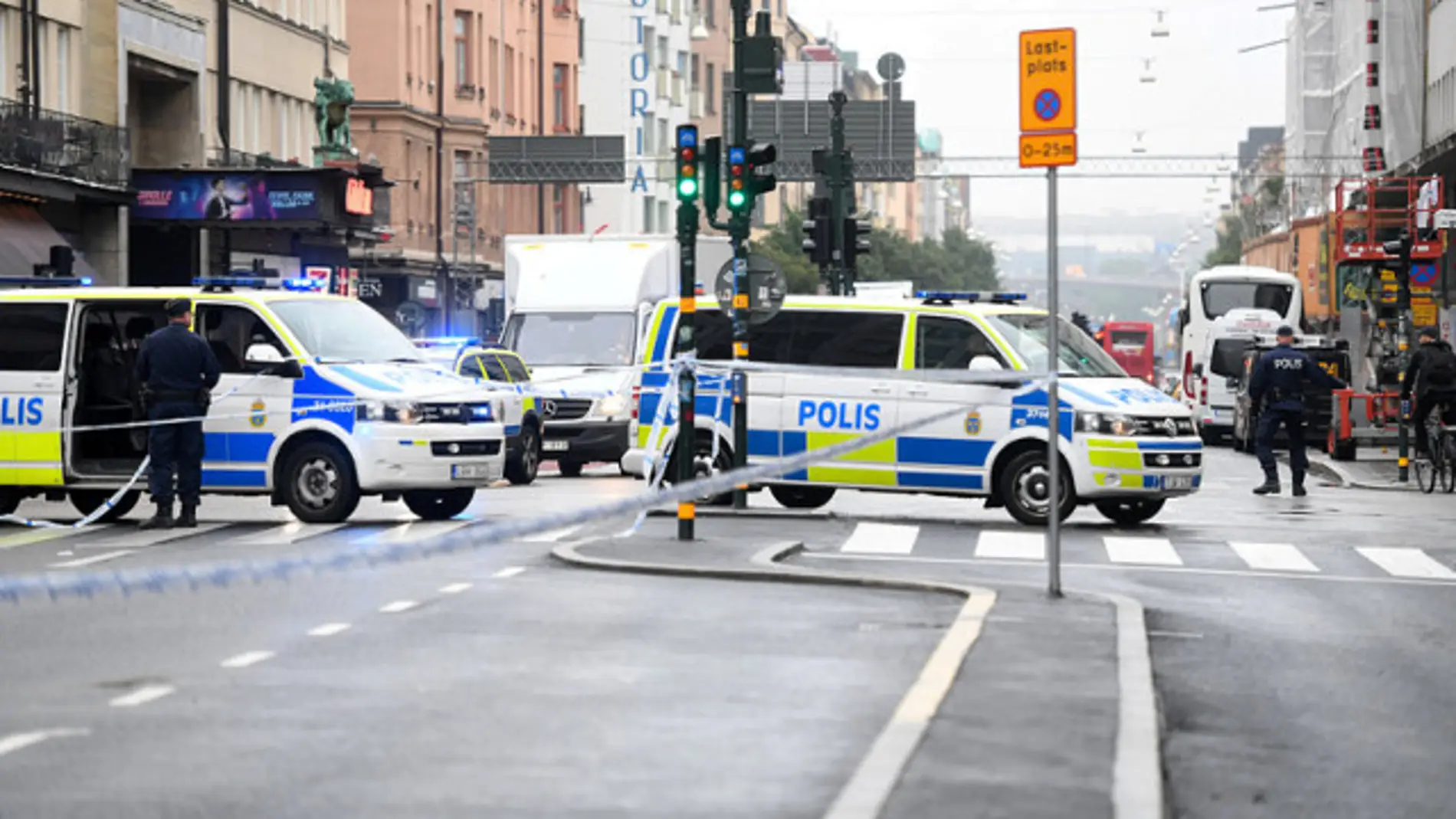 Dispositivo policial en Estocolmo