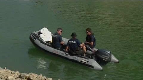 Efectivos policiales en la b&uacute;squeda en Susqueda