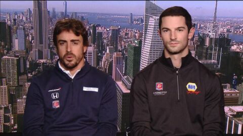 Fernando Alonso y Alexander Rossi esta temporada en la IndyCar