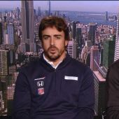 Fernando Alonso y Alexander Rossi esta temporada en la IndyCar