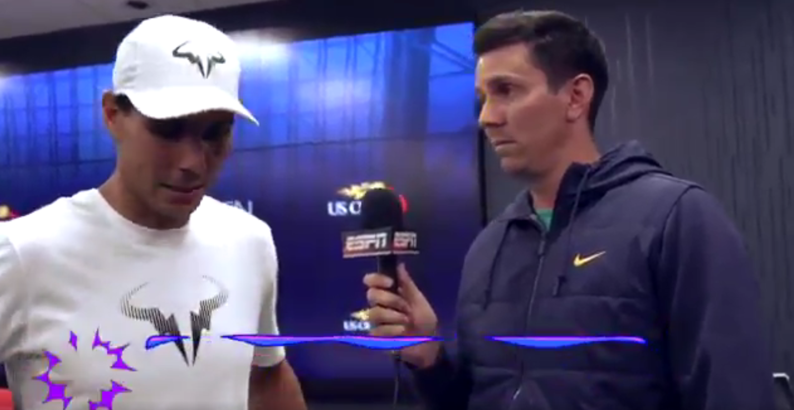 El divertido 'troleo' de Rafa Nadal a Chela en plena entrevista El divertido 'troleo' de Rafa Nadal a Chela en plena entrevista