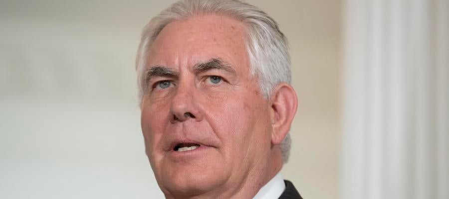 El secretario de Estado estadounidense, Rex Tillerson El secretario de Estado estadounidense, Rex Tillerson