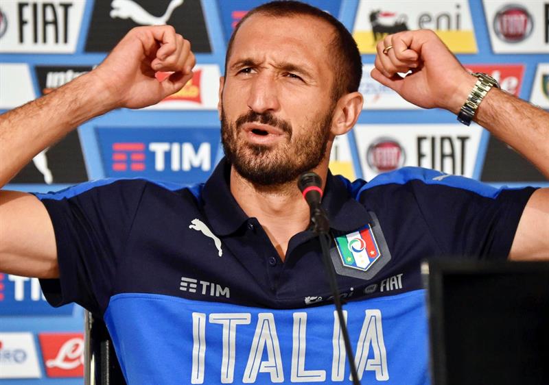 Chiellini se pierde el partido contra España por lesión muscular Chiellini se pierde el partido contra España por lesión muscular