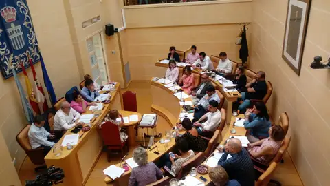Pleno del Ayuntamiento de Segovia Los concejales en el pleno del consistorio de la capital