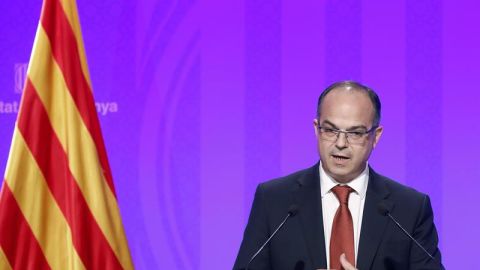 Jordi Turull, durante una rueda de prensa