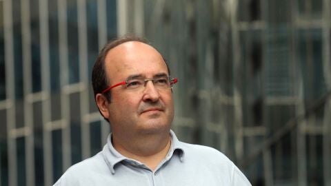 Iceta, durante la entrevista
