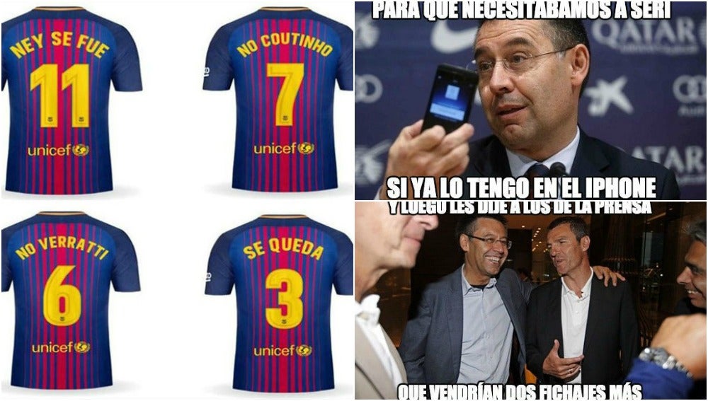 Las redes sociales se inundan de memes con críticas hacia el Barcelona y Bartomeu Las redes sociales se inundan de memes con críticas hacia el Barcelona y Bartomeu