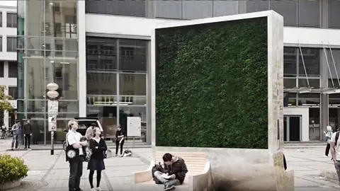 'City tree' contra la polución en una ciudad 'City tree' contra la polución en una ciudad