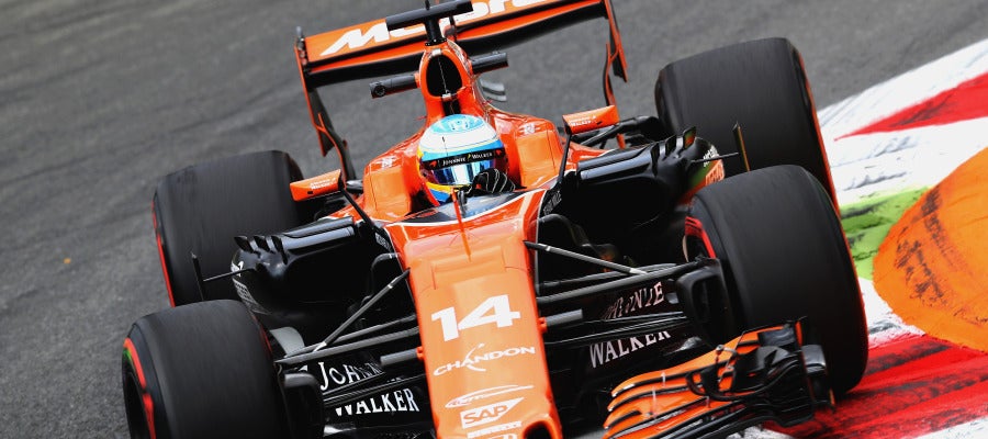 Fernando Alonso, durante la carrera Fernando Alonso, durante la carrera