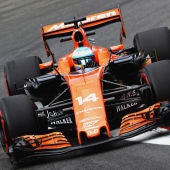 Fernando Alonso, durante la carrera