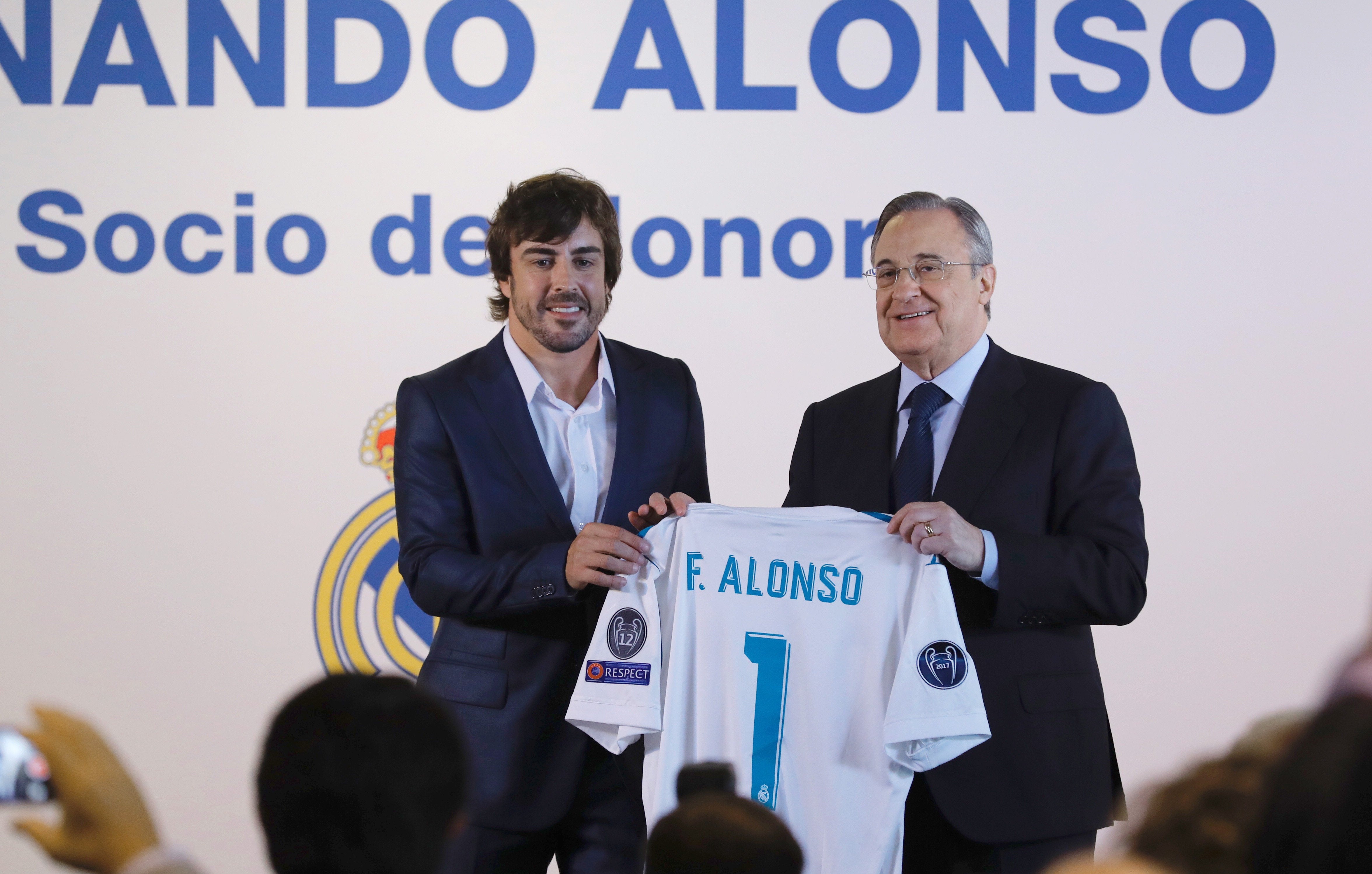 Fernando Alonso: "Nací para ser aficionado del Real Madrid" Fernando Alonso: "Nací para ser aficionado del Real Madrid"