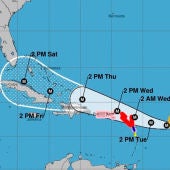 Pronóstico de 5 días sobre el posible desarrollo y trayectoria del huracán Irma