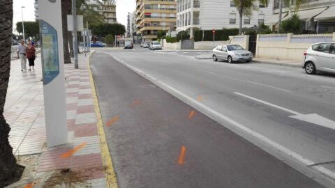Zona de la avenida Santiago Bernab&eacute;u de Santa Pola en la que tuvo lugar el atropello mortal