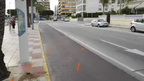 Zona de la avenida Santiago Bernabéu de Santa Pola en la que tuvo lugar el atropello mortal Zona de la avenida Santiago Bernabéu de Santa Pola en la que tuvo lugar el atropello mortal