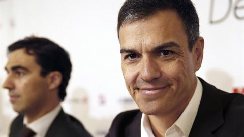 El l&iacute;der del PSOE, Pedro S&aacute;nchez
