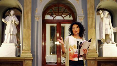 La portavoz adjunta de Podemos en el Senado, Maribel Mora