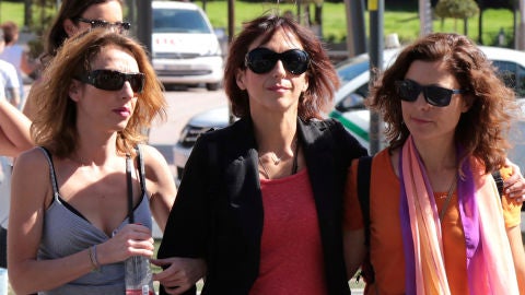 Juana Rivas a su llegada a los juzgados