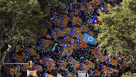 Manifestaci&oacute;n de la Diada catalana 2017